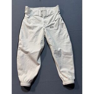 Nike Vapor Select Baseball Pants Mens Small White Black BQ6437-100 New